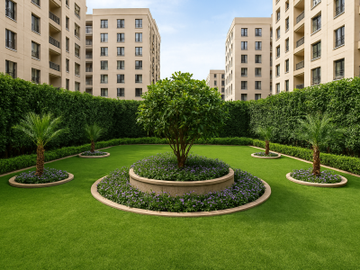 حديقة-وسط-العمارات-م